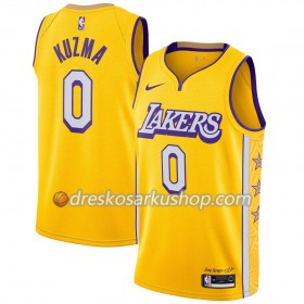 Muški NBA Dres Los Angeles Lakers Kyle Kuzma 0 Nike 2019-20 City Edition Swingman